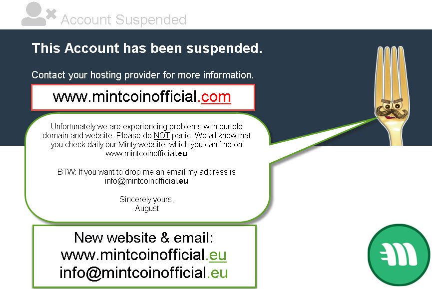 Website Mintcoinofficial.com down